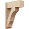 Ekena Millwork 8-in W x 20-in D x 28-in H Balboa Block Rough Cedar Woodgrain TimberThane Outlooker, Primed Tan OUTUR080X20X28BOA44RCPR - alternate 1